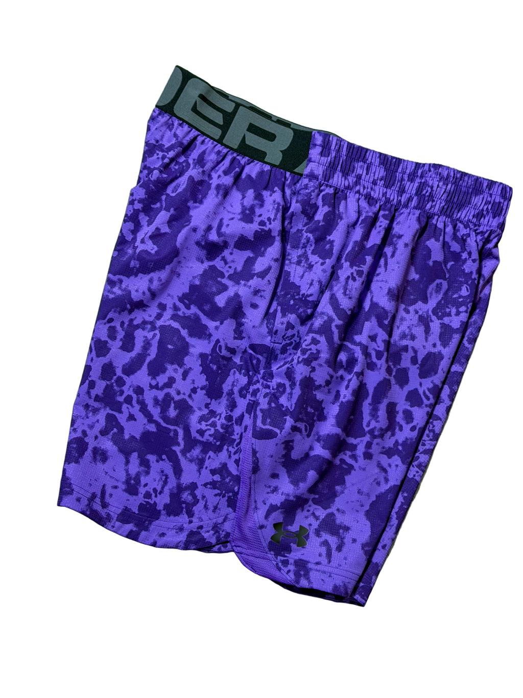 Pantaloneta Under Armour Morada Camuflada Dri-FIT
