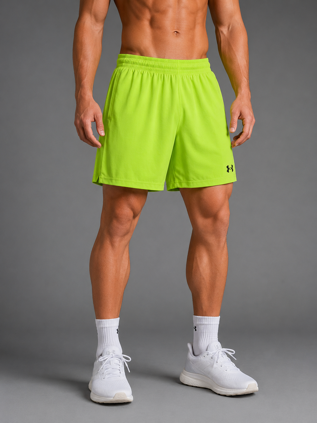 Pantaloneta Under Armour Verde Neón Dri-FIT