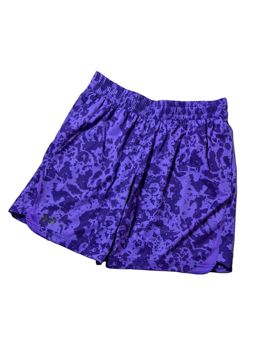 Pantaloneta Under Armour Morada Camuflada Dri-FIT