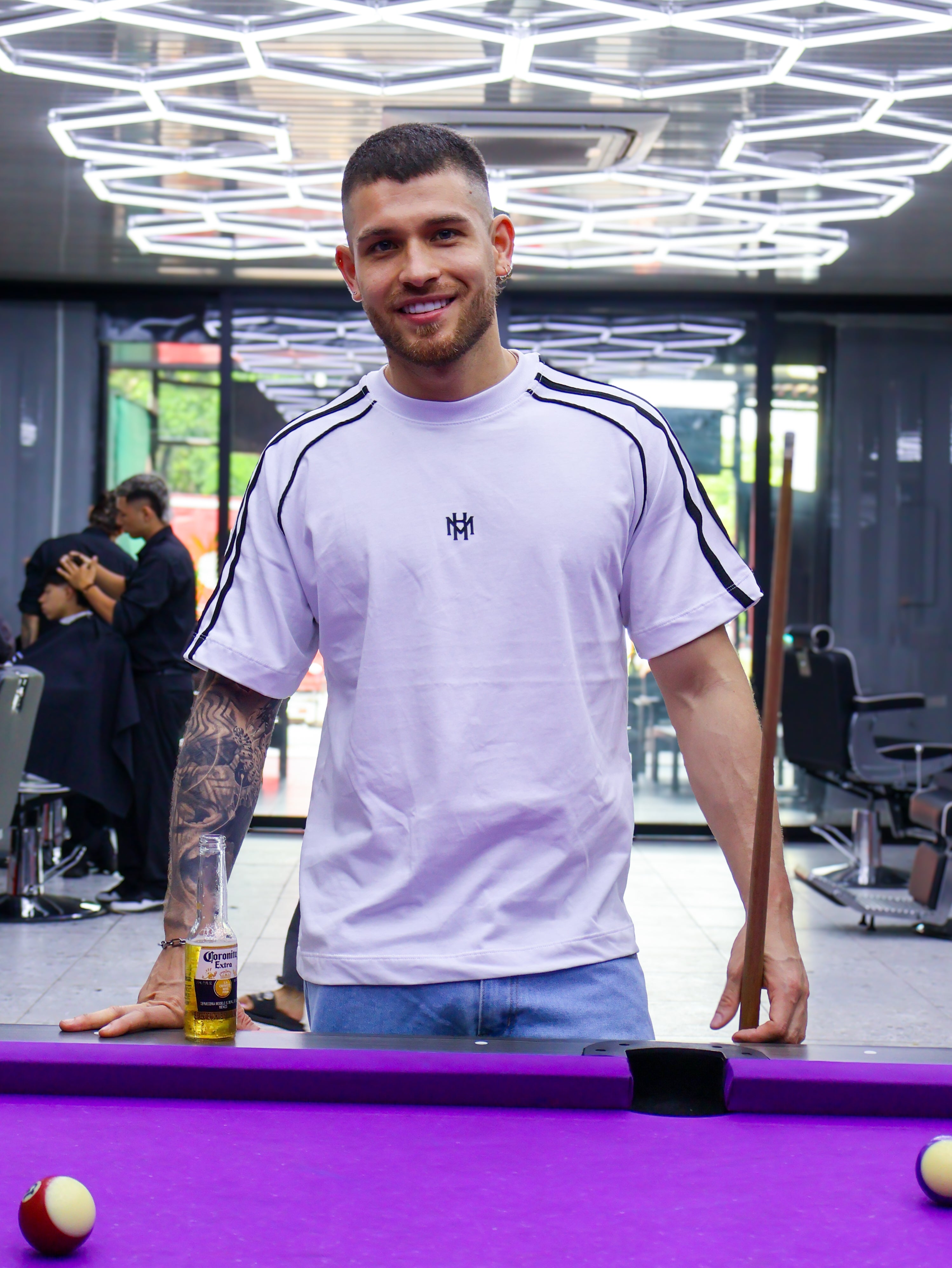 Camiseta KM13 Essential Blanca Oversize