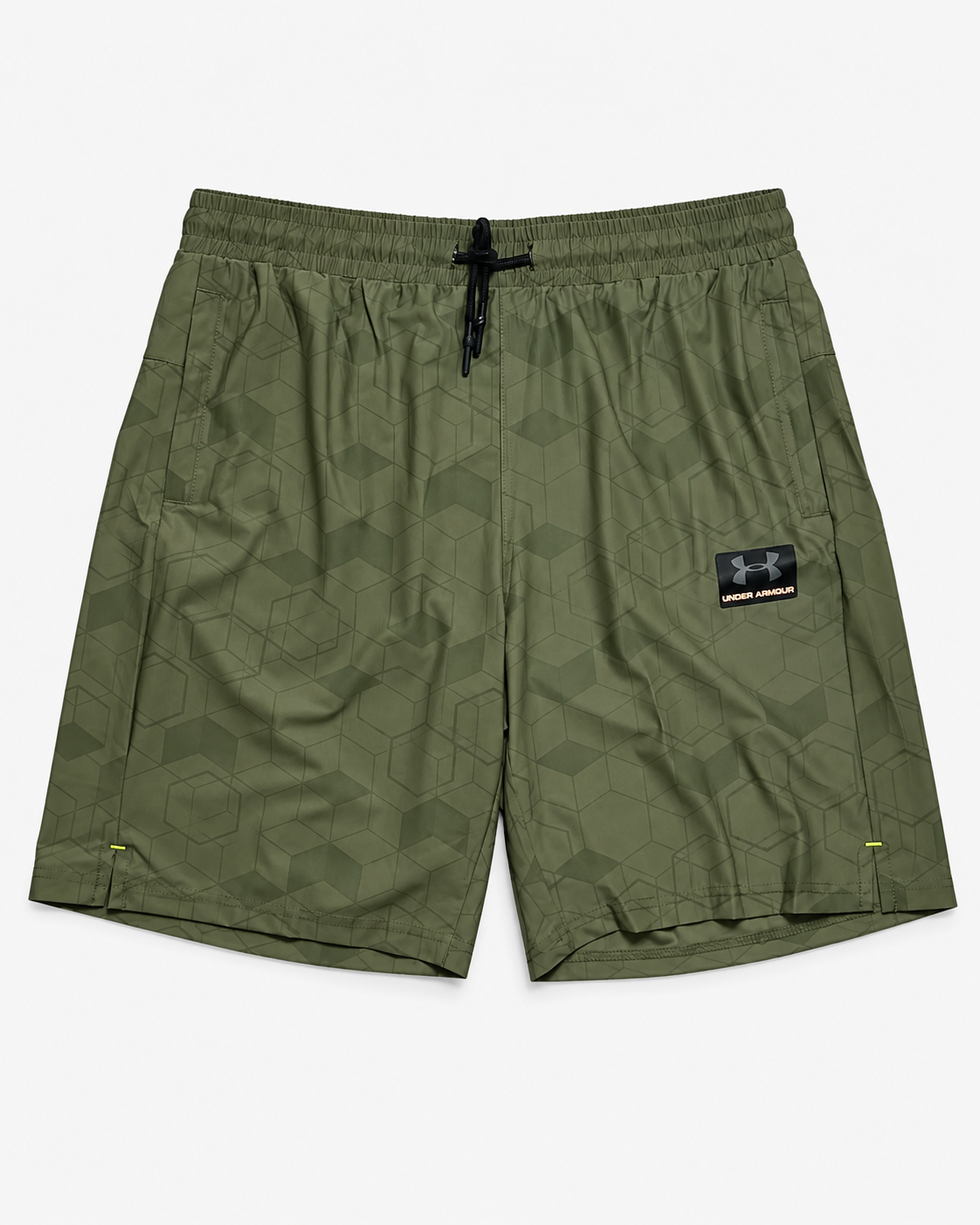 Pantaloneta Dri-Fit Under Armour Geométrica Verde Militar