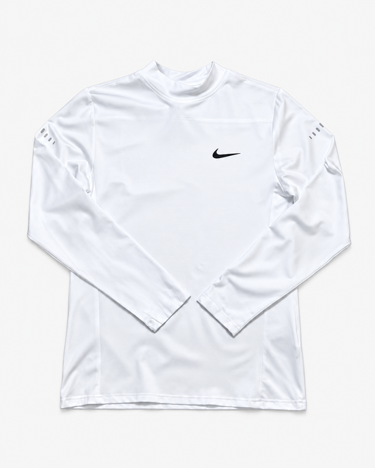 Camiseta Dri-FIT Nike Manga Larga Blanca