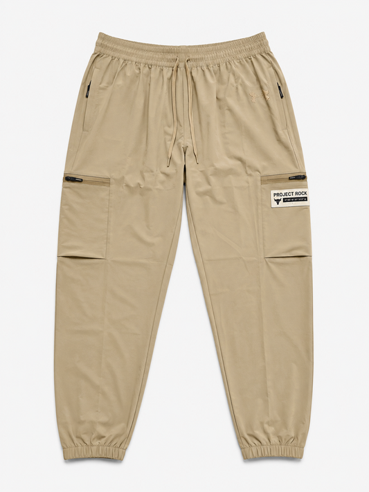 Sudadera Dri-Fit Under Armour Project Rock Cargo Beige