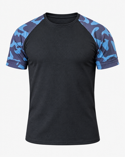 Camiseta KM13 Camo Sleeve Black