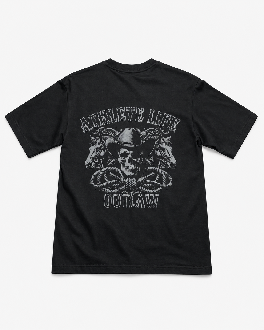 Camiseta Oversize KM13 Athlete Life Negra