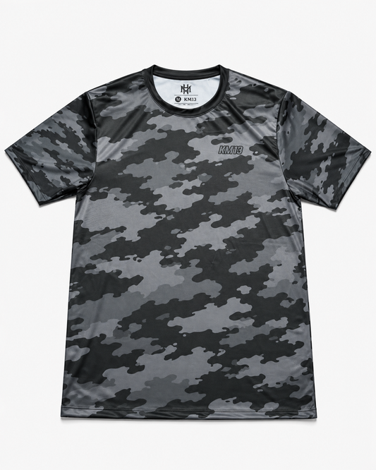 Camiseta Dri-FIT KM13 Camo Gris