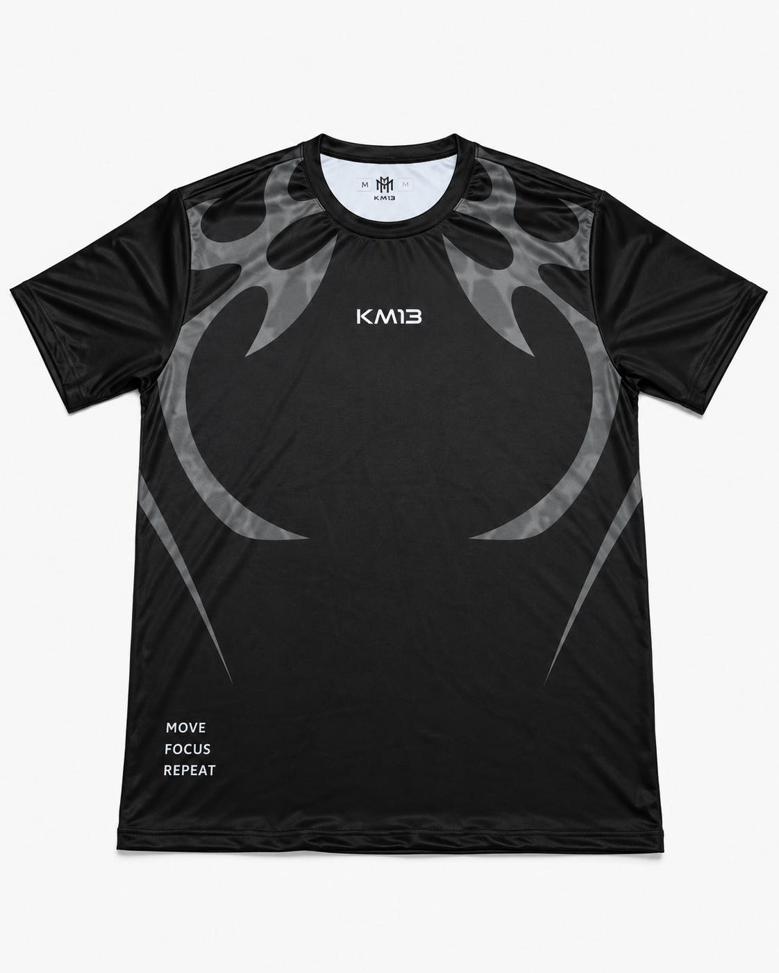 Camiseta Dri-FIT KM13 Move Focus Repeat Negra