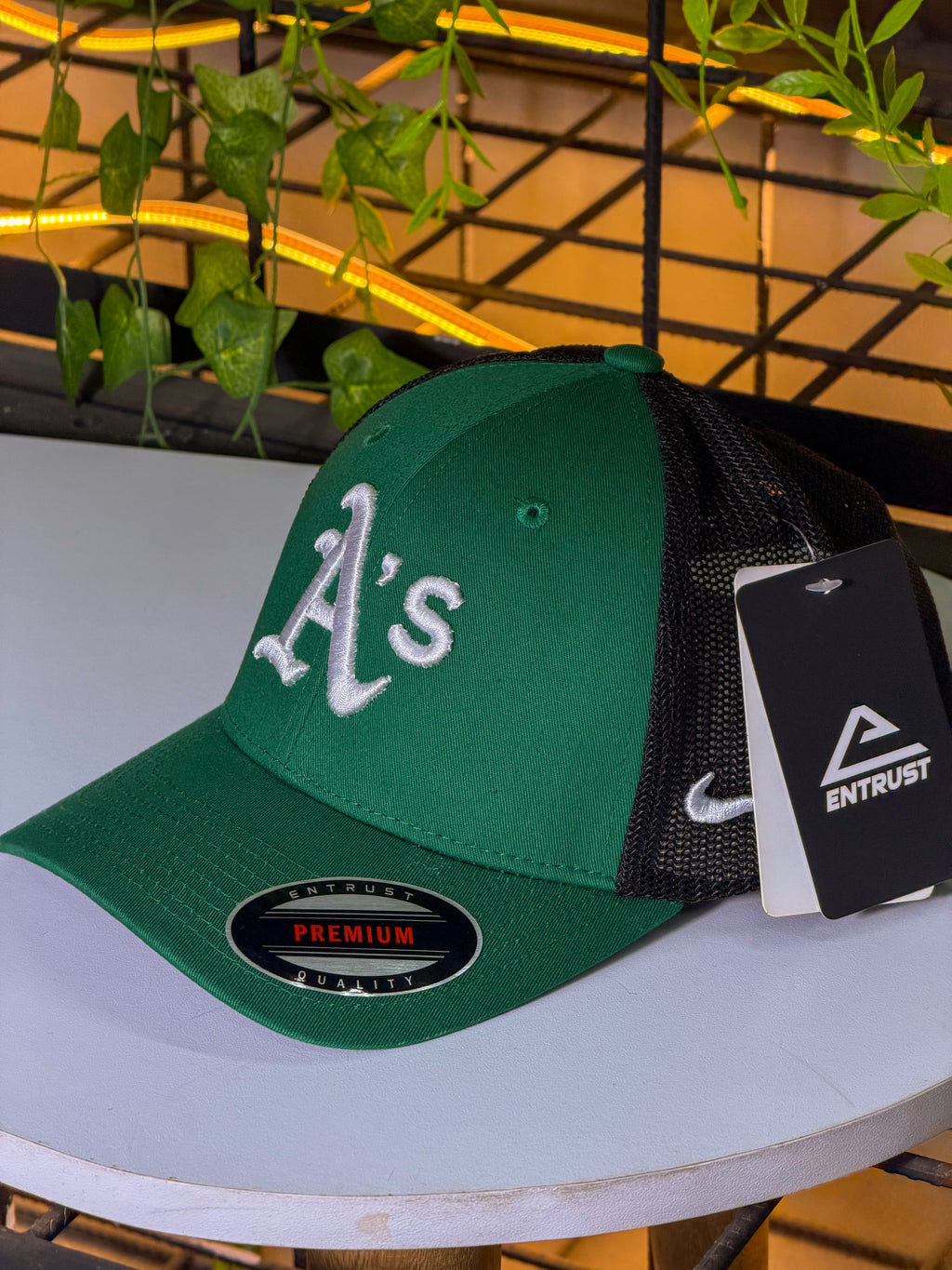 Gorra Trucker A’s Green Core