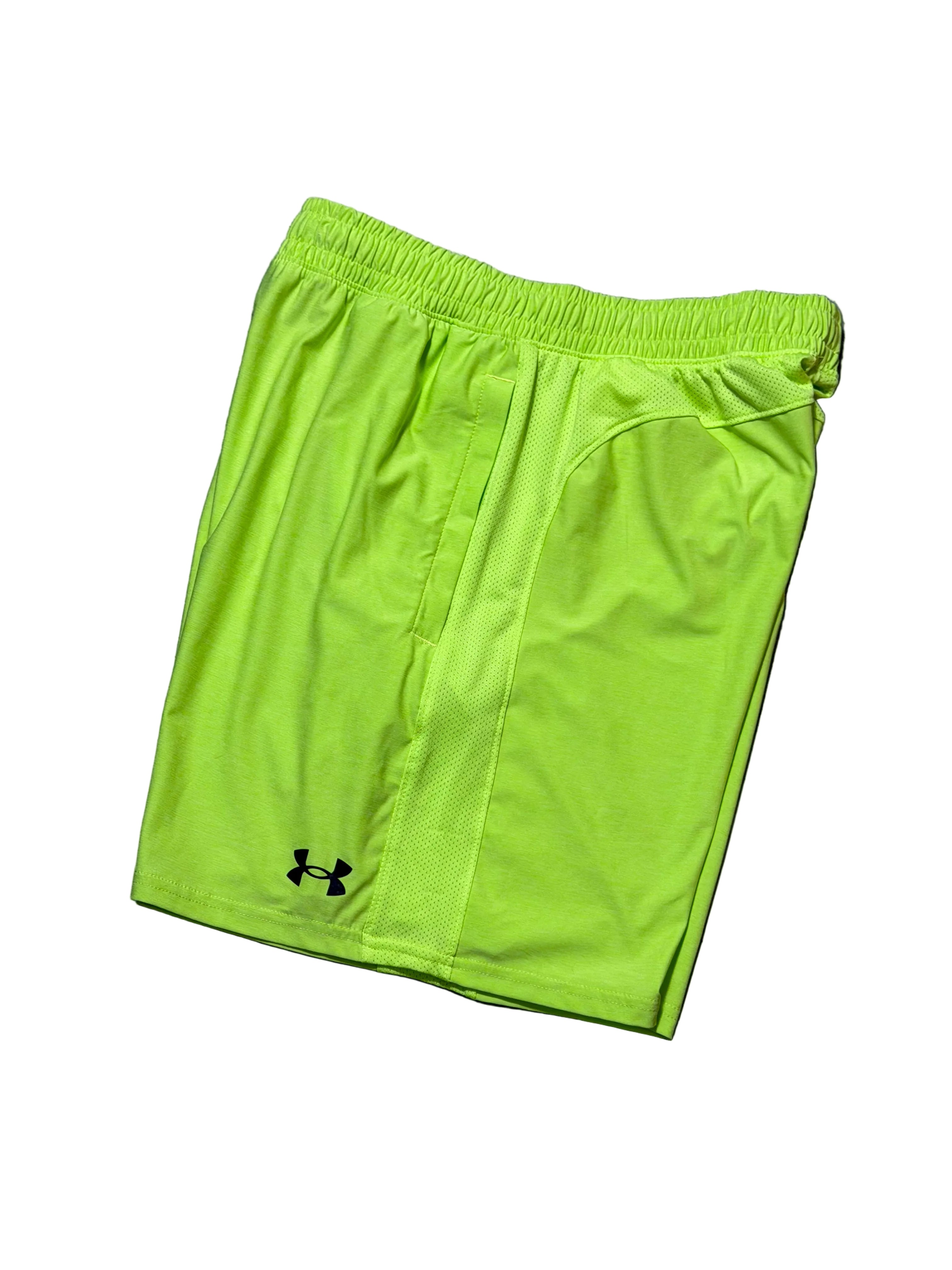 Pantaloneta Under Armour Verde Neón Dri-FIT