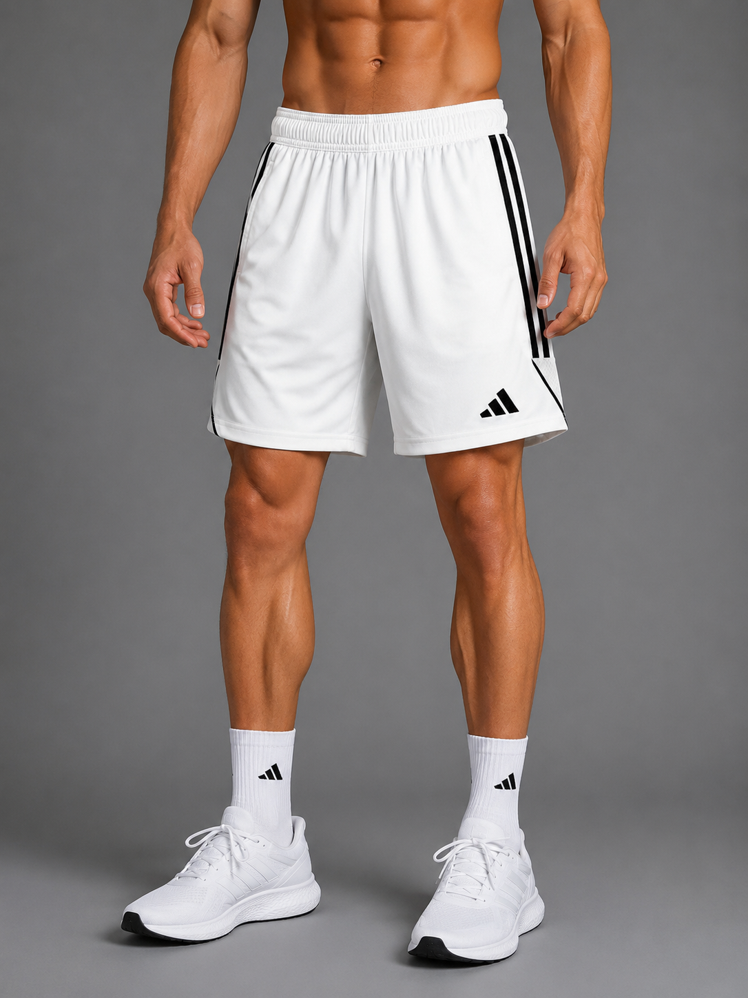 Pantaloneta Adidas Blanca Dri-FIT