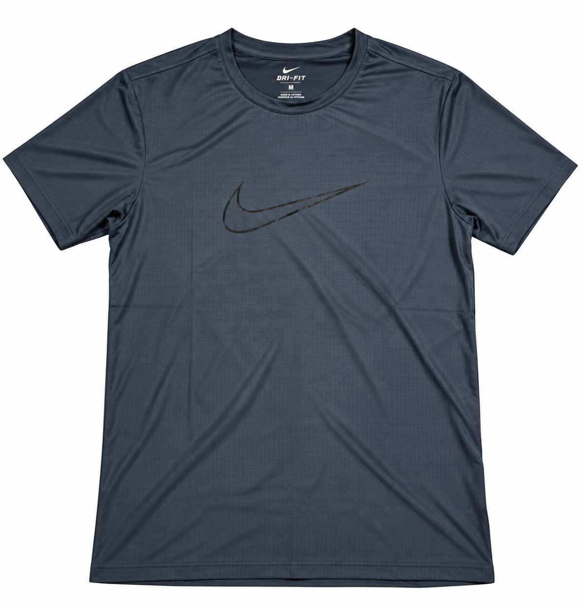 Camiseta Dri-FIT Nike Swoosh Azul Oscuro