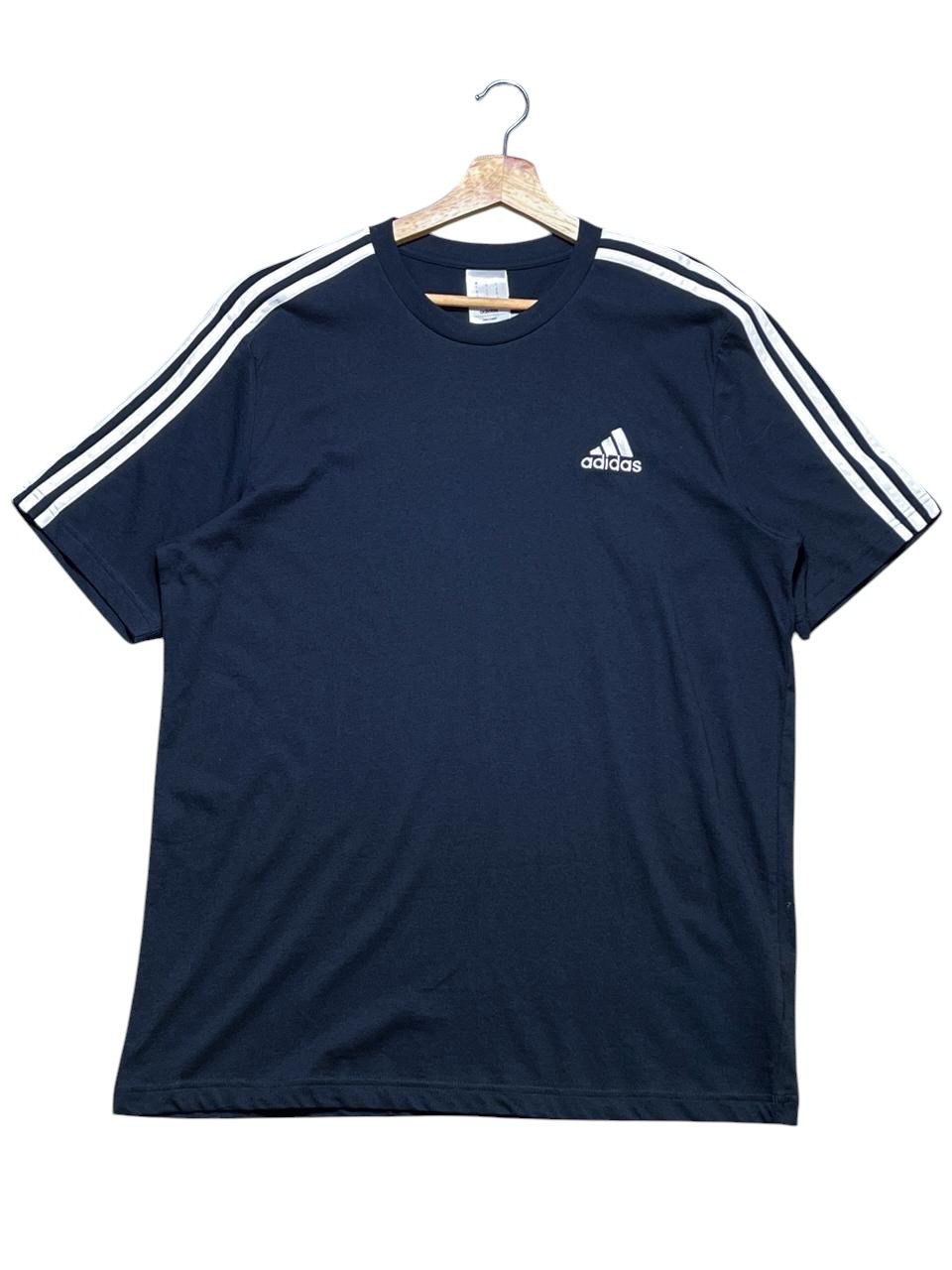 Camiseta Adidas Negro 3 Rayas