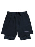 Pantaloneta Under Armour Negra con Licra Interior