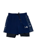 Pantaloneta Under Armour Azul Marino con Licra Interior