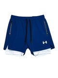 Pantaloneta Under Armour Azul con Licra Interior