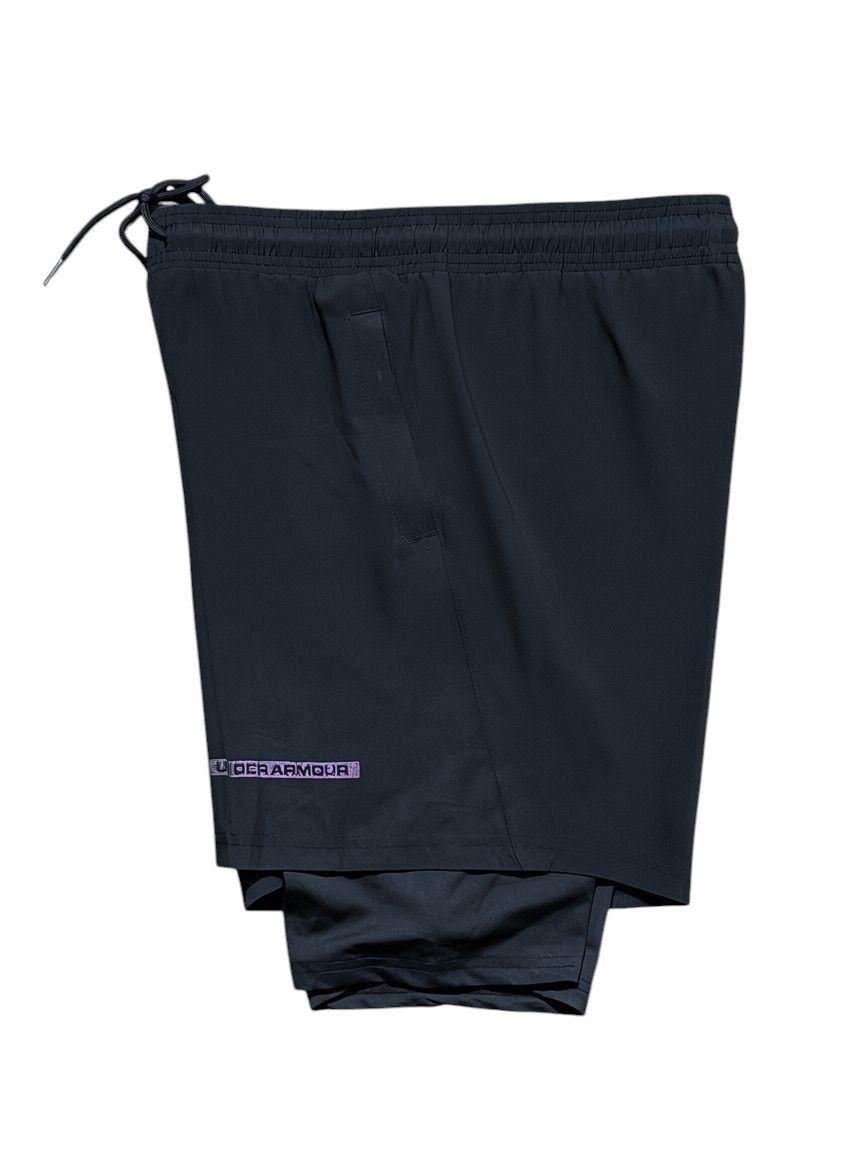 Pantaloneta Under Armour Negra con Licra Interior
