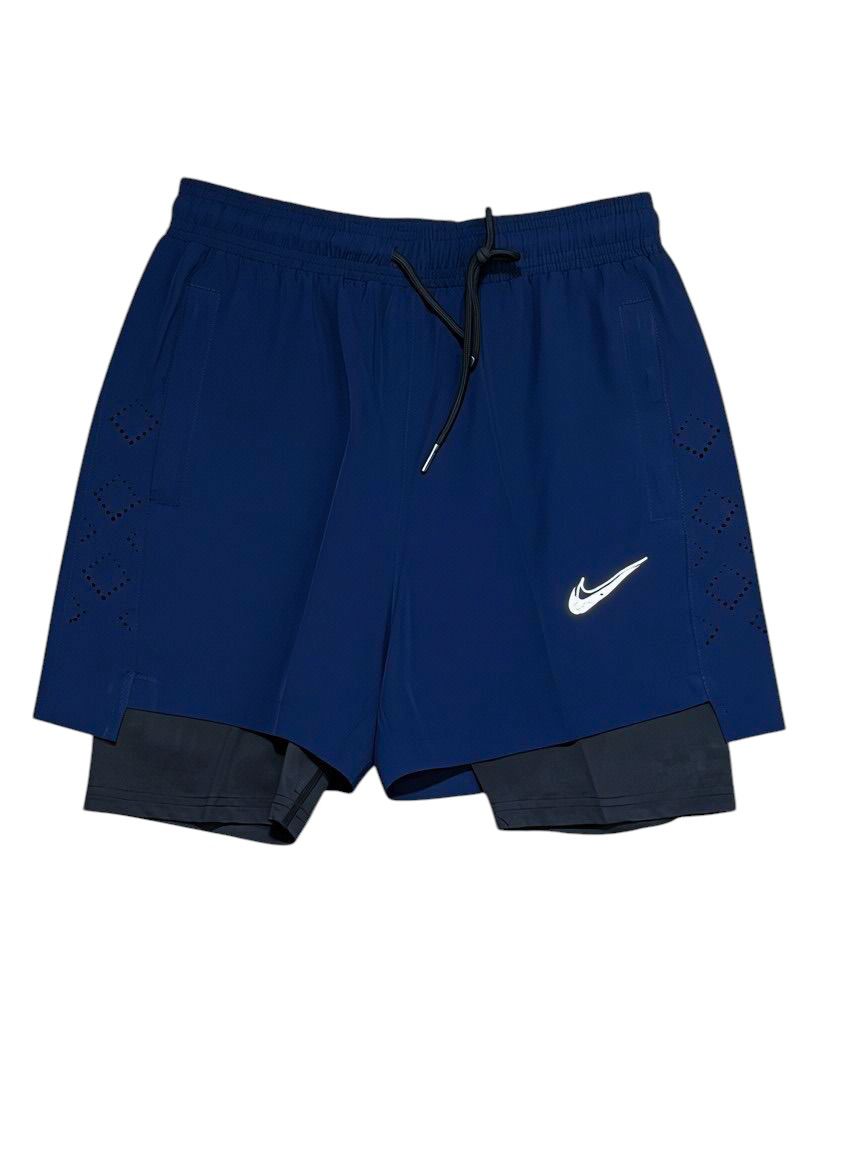 Pantaloneta Nike Azul con Licra Interior