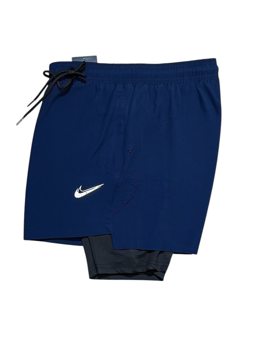 Pantaloneta Nike Azul con Licra Interior