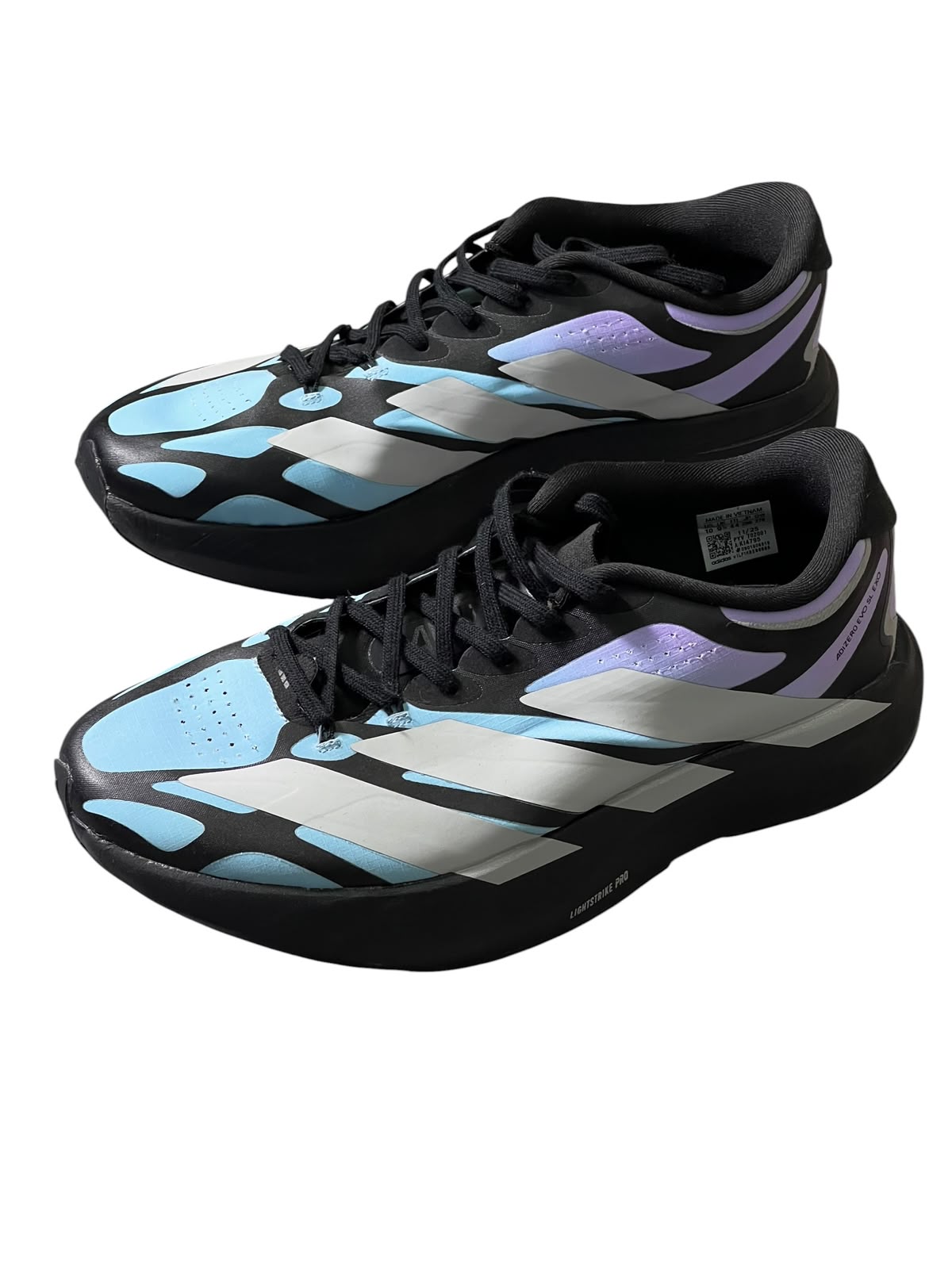 Zapatillas Adidas Adizero Evo SL Negro/Azul Claro/Lila