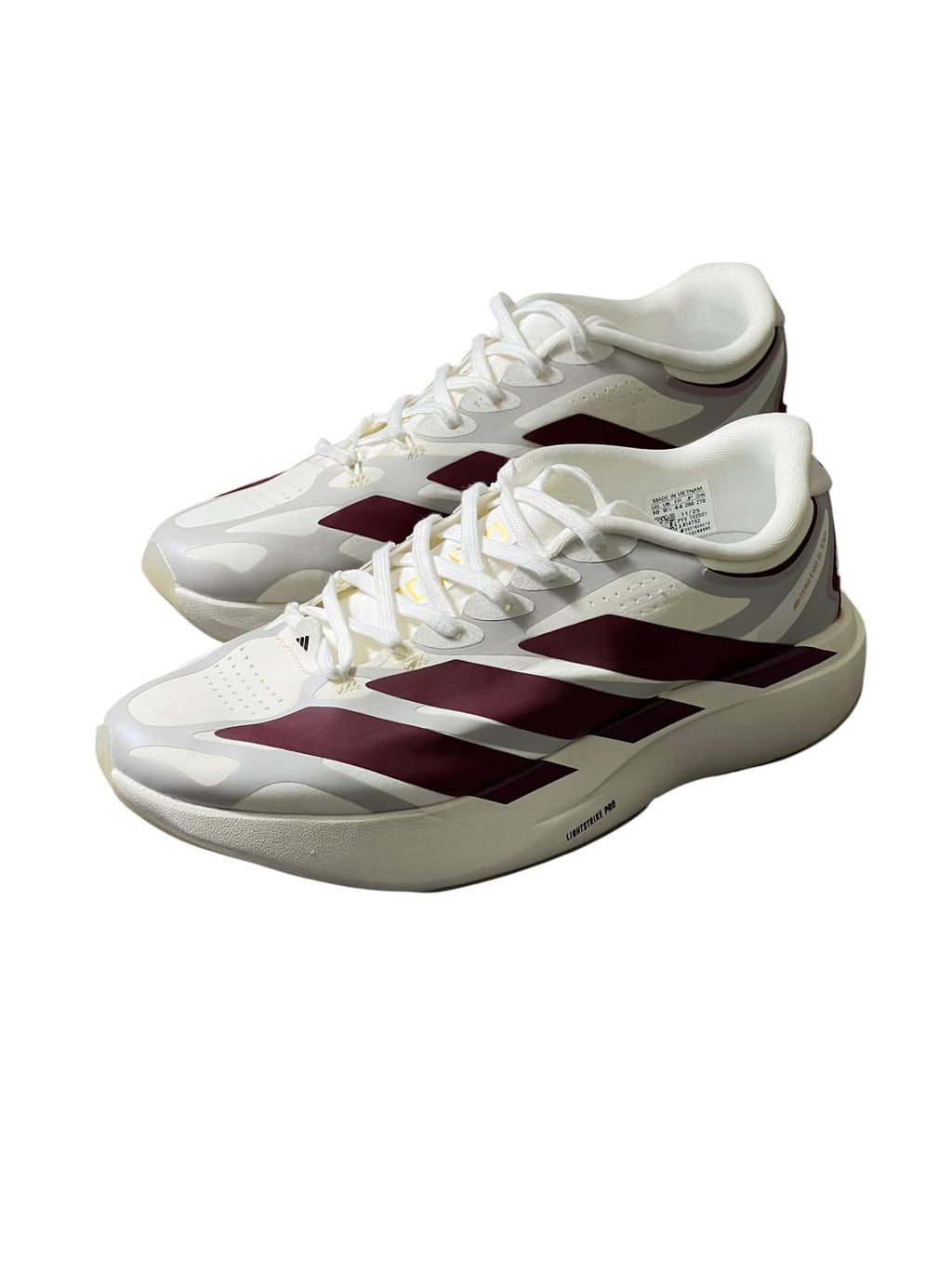 Zapatillas Adidas Adizero Evo SL Blanco/Vinotinto