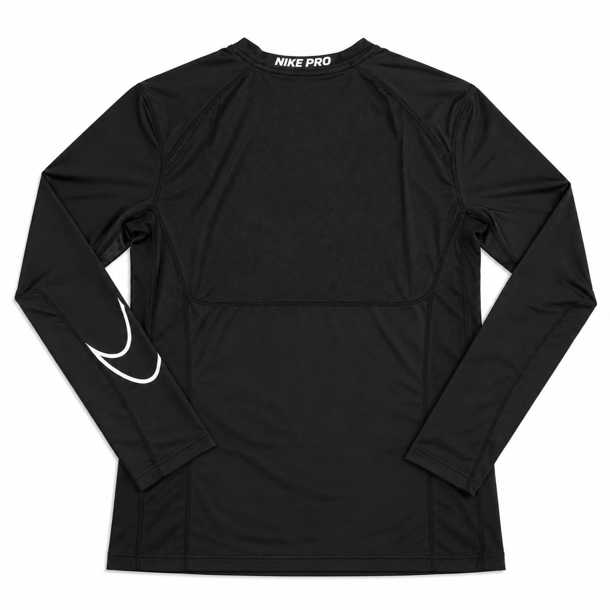 Camiseta Dri-FIT Nike Manga Larga Swoosh Negra