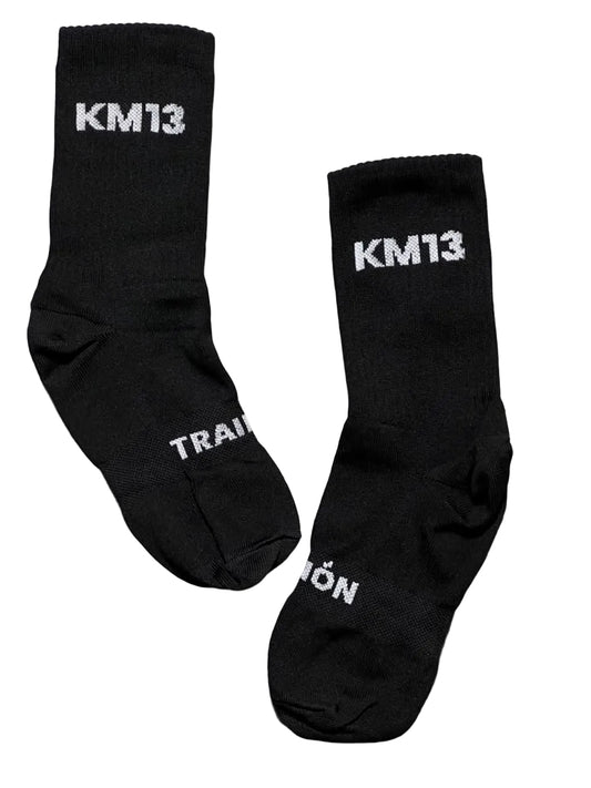 Medias Deportivas KM13 Training Negro/Blanco